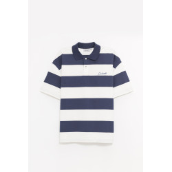 CARHARTT WIP DELRAY STRIPE BLUE DELRAY POLO